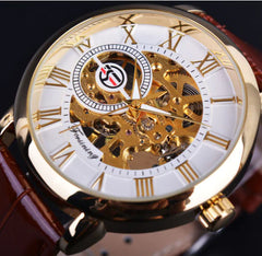 Men's Hollow Design Mechanical Watch