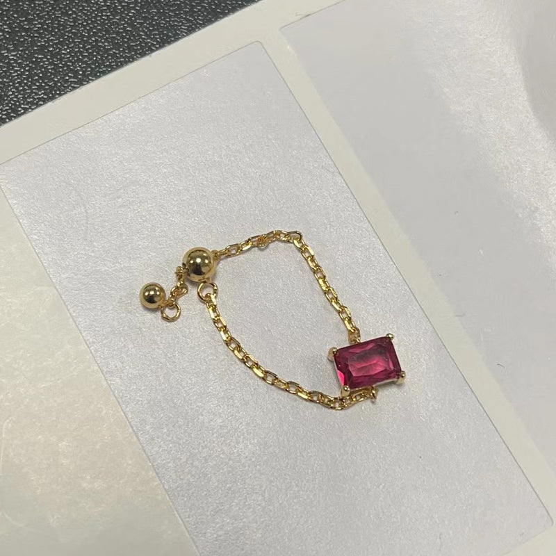 Creative Adjustable Finger Chain Ring Design (MOQ 20)