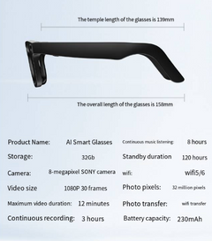 AI Camera Smart Glasses