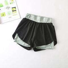 Quick-Drying High-Waist Sports Shorts for Active Wear