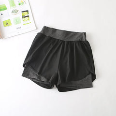Quick-Drying High-Waist Sports Shorts for Active Wear