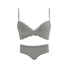 Seamless Push-Up Wireless Bra Set for Small Bust
