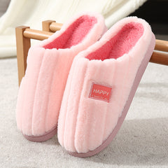 Cozy Cotton Plush Slippers for Home Use