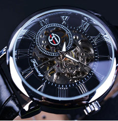 Men's Hollow Design Mechanical Watch