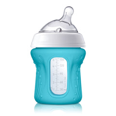 Silicone Sleeve for 5oz Chicco NaturalFit Glass Baby Bottles Teal