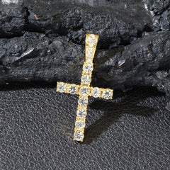 Hip Hop Diamond Cross Pendant with Cuban Link Necklace
