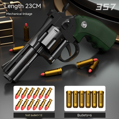 Children's Left-Wheel Soft Bullet Toy Pistol