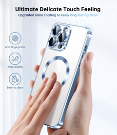 For Apple iPhone 14 13 12 11 Pro Max Case Mag Safe Magnetic Camera Lens Cover